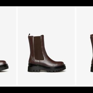 Coffee,  Candide Platform Lug Sole Bootie